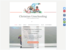 Tablet Screenshot of christianunschooling.com